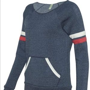 Rogue navy wide neck sweatshirt
